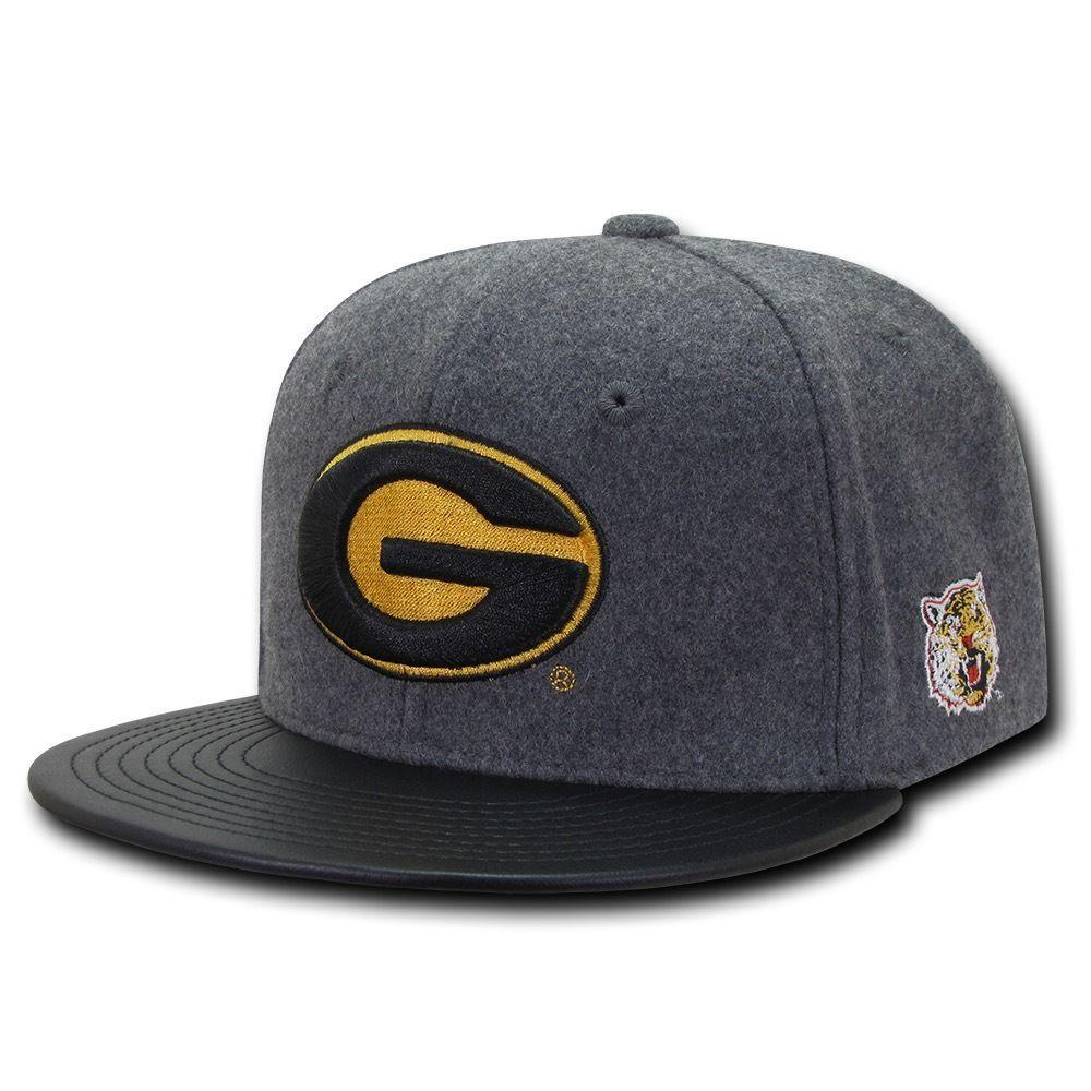 NCAA Grambling State Tigers University Melton Vinyl Snapback Baseball Caps Hats-Campus-Wardrobe