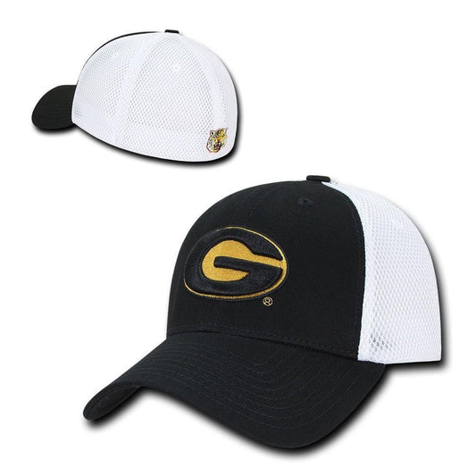 NCAA Grambling State Tigers University Structured Mesh Flex Baseball Caps Hats-Campus-Wardrobe