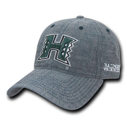 Mouseover Image, NCAA Hawaii U Rainbow Warriors Relaxed Denim Baseball Caps Hats Blue-Campus-Wardrobe