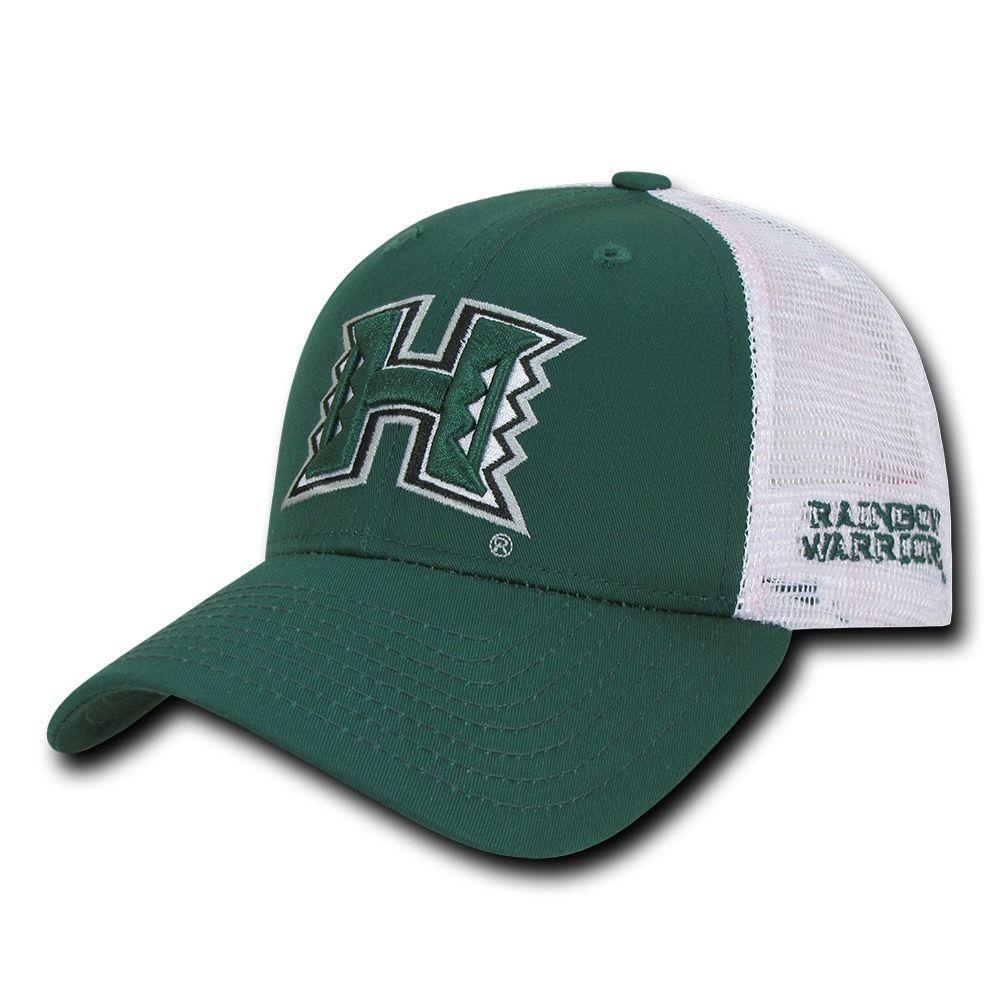 NCAA Hawaii U Rainbow Warriors Structured Trucker Baseball Caps Hats Hunter-Campus-Wardrobe