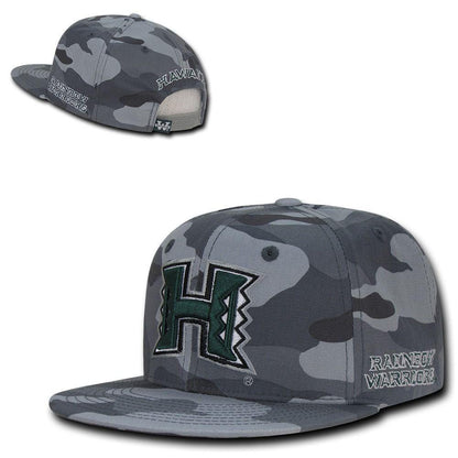 NCAA Hawaii University Rainbow Warriors Camouflage Snapback Baseball Caps Hats-Campus-Wardrobe