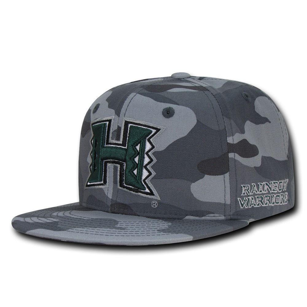 NCAA Hawaii University Rainbow Warriors Camouflage Snapback Baseball Caps Hats-Campus-Wardrobe