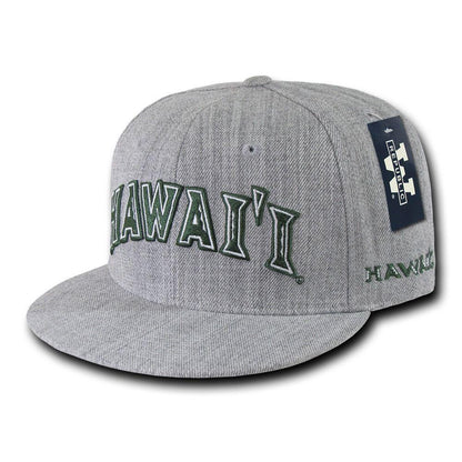 NCAA Hawaii University Rainbow Warriors Game Day Snapback Caps Hats Heather Grey-Campus-Wardrobe
