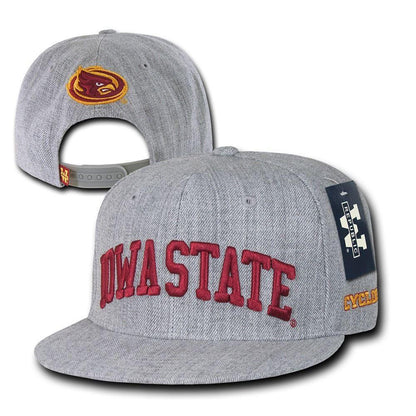 NCAA Iowa State University Cyclones Game Day Snapback Caps Hats Heather Grey-Campus-Wardrobe