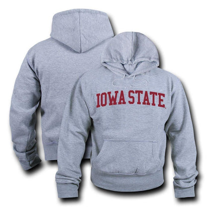 NCAA Iowa State University Hoodie Sweatshirt Game Day Fleece Heather Grey-Campus-Wardrobe