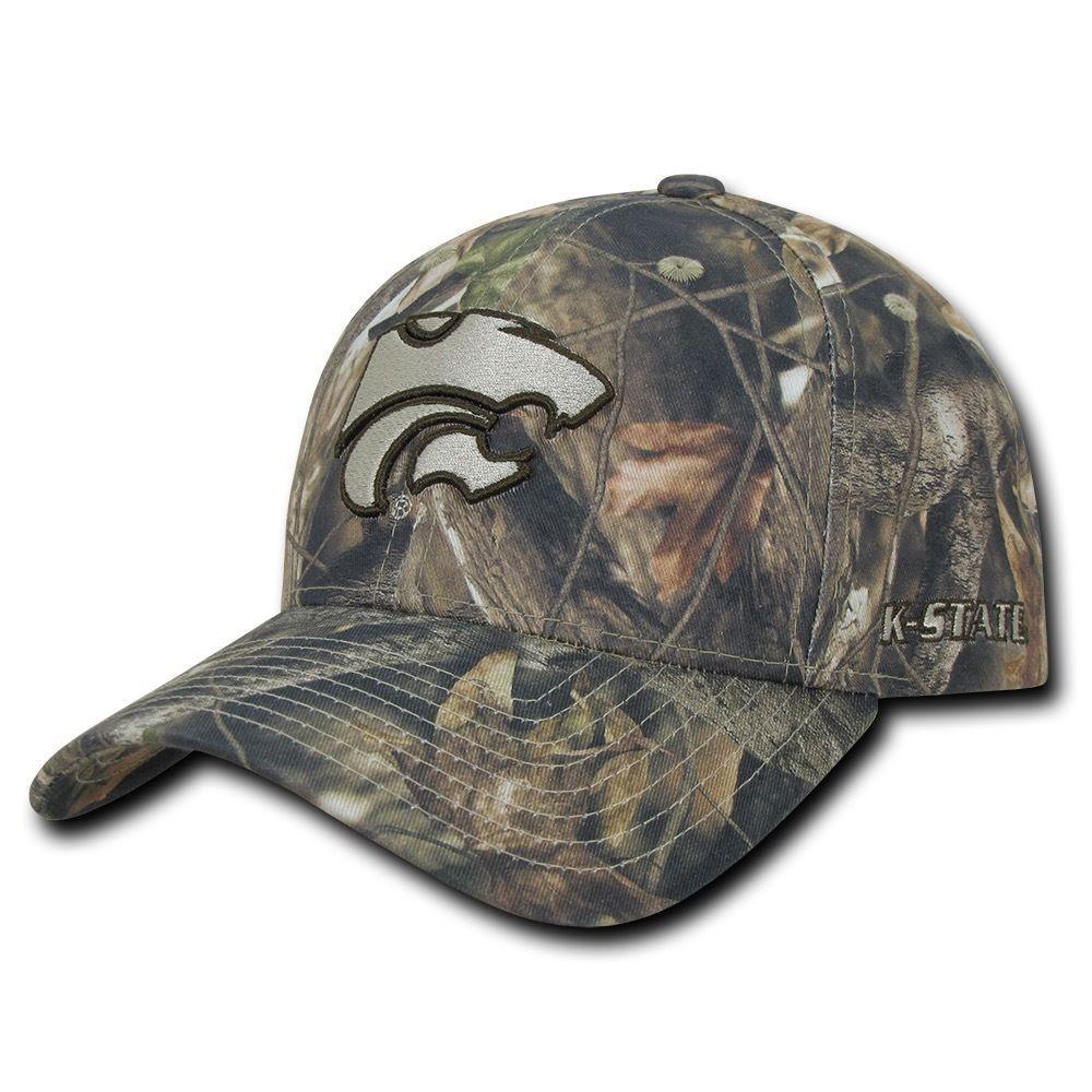NCAA K-State Kansas State University Structured Hybricam Camouflage Caps Hat Gbr-Campus-Wardrobe