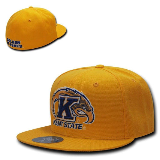 NCAA Kent State Golden Flashes University College Fitted Caps Hats Gold-Campus-Wardrobe