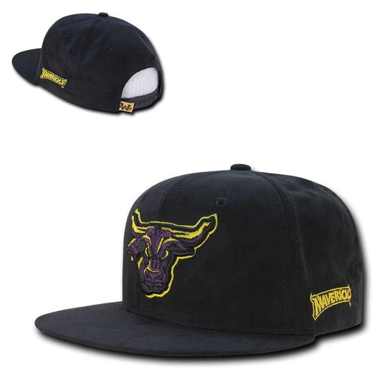 NCAA Mankato Minnesota State Mavericks University Faux Suede Snapback Caps Hats-Campus-Wardrobe