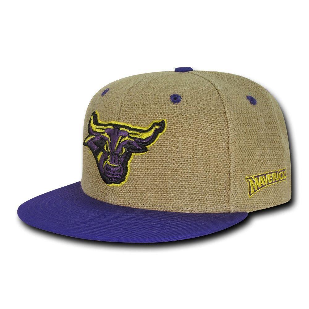 NCAA Mankato Minnesota State Mavericks University Heavy Jute Snapback Caps Hats-Campus-Wardrobe