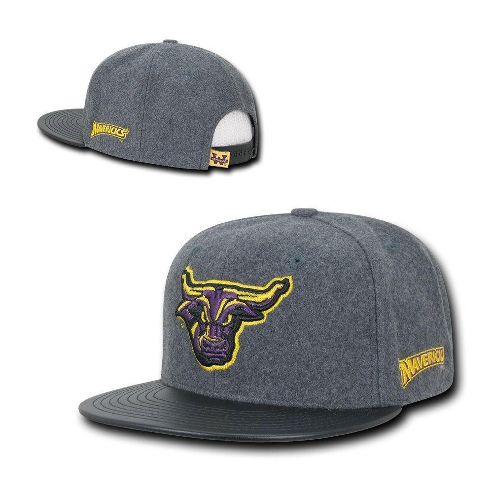 NCAA Mankato Minnesota State Mavericks University Melton Vinyl Snapback Caps Hat-Campus-Wardrobe