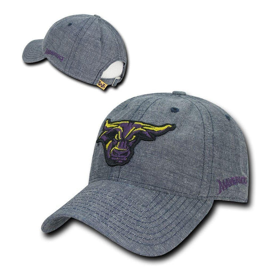 NCAA Mankato Minnesota State Mavericks University Relaxed Denim Caps Hats-Campus-Wardrobe