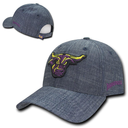 NCAA Mankato Minnesota State University Mavericks Structured Denim Caps Hat Blue-Campus-Wardrobe