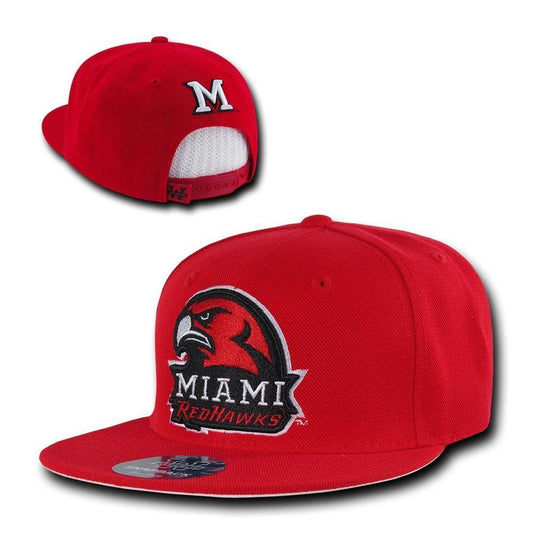 NCAA Miami University Red Hawks 6 Panel Freshmen Snapback Baseball Caps Hats-Campus-Wardrobe