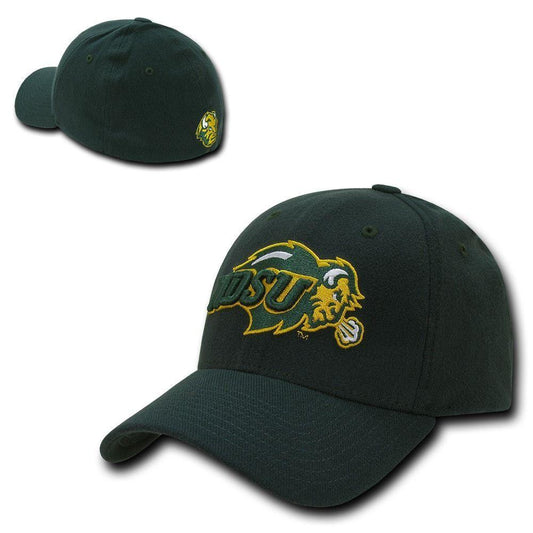 NCAA Ndsu North Dakota State Bison U Low Constructed Flex Acrylic Caps Hats-Campus-Wardrobe
