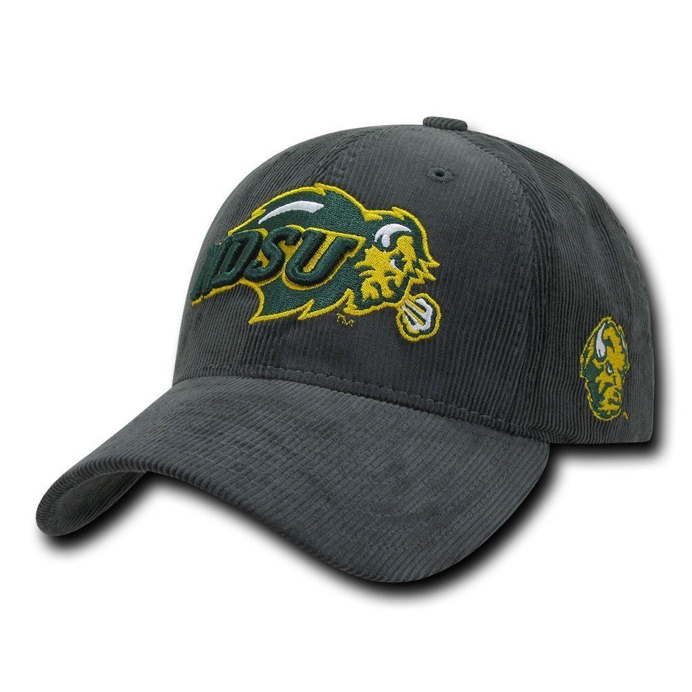 NCAA Ndsu North Dakota State Bison U Structured Corduroy Baseball Caps Hats-Campus-Wardrobe