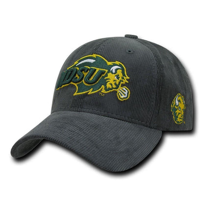 NCAA Ndsu North Dakota State Bison U Structured Corduroy Baseball Caps Hats-Campus-Wardrobe