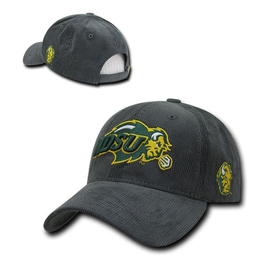 NCAA Ndsu North Dakota State Bison U Structured Corduroy Baseball Caps Hats-Campus-Wardrobe