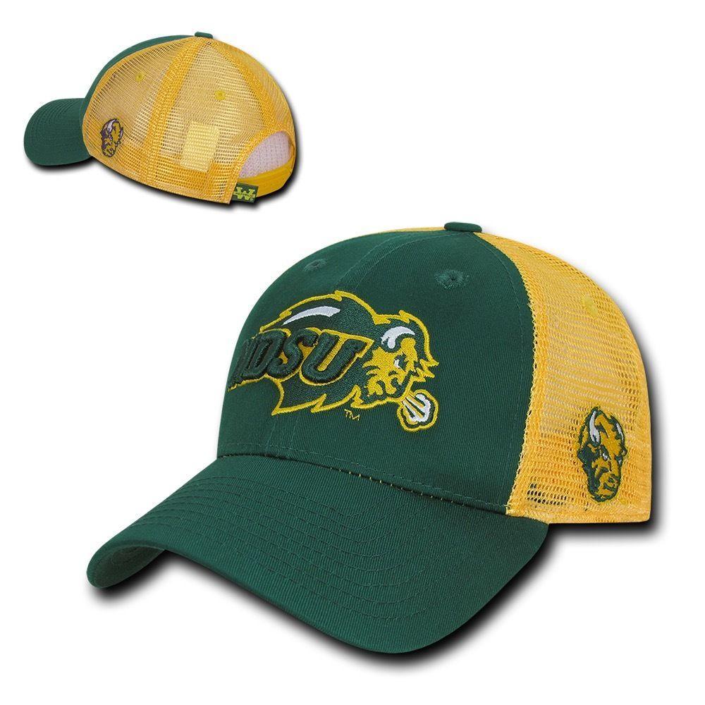 NCAA Ndsu North Dakota State Bison University Structured Trucker Caps Hats-Campus-Wardrobe