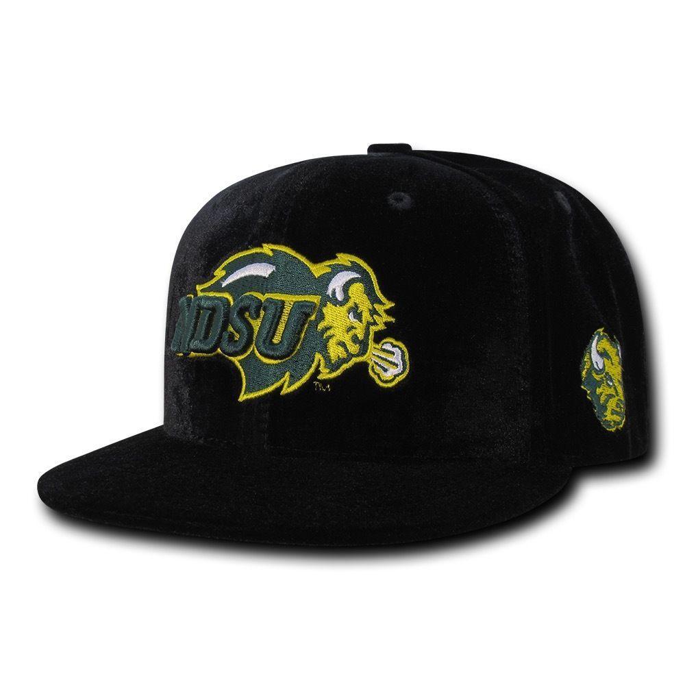 NCAA Ndsu North Dakota State Bison University Velvet Snapback Baseball Caps Hats-Campus-Wardrobe
