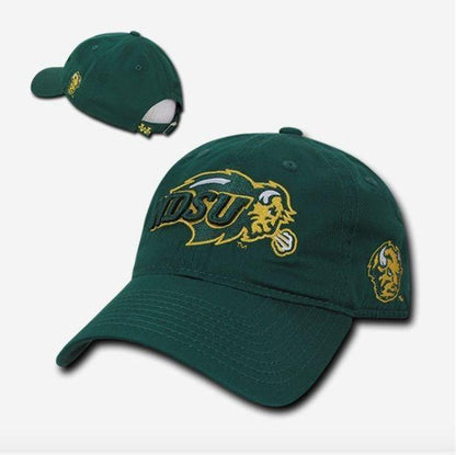 NCAA Ndsu North Dakota State University 6 Panel Relaxed Cotton Baseball Caps Hat-Campus-Wardrobe