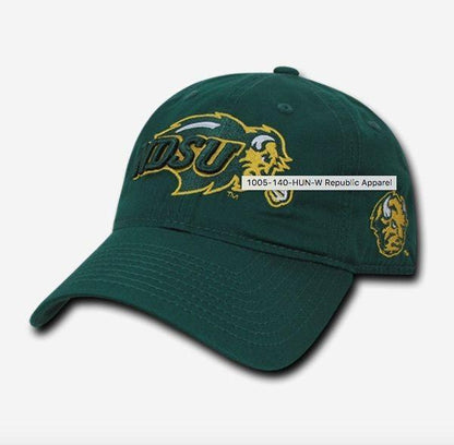 NCAA Ndsu North Dakota State University 6 Panel Relaxed Cotton Baseball Caps Hat-Campus-Wardrobe