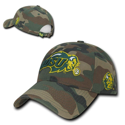 NCAA Ndsu North Dakota State University Relaxed Camo Camouflage Baseball Cap Hat-Campus-Wardrobe