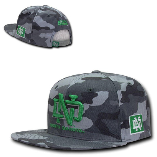 NCAA Ndu North Dakota University Camo Camouflage Snapback Baseball Caps Hats-Campus-Wardrobe