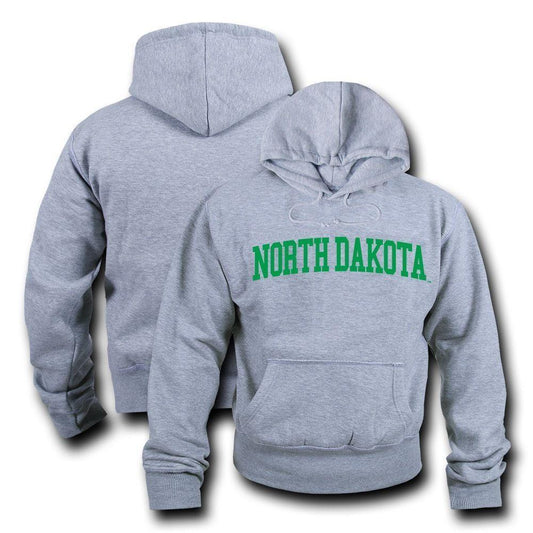 NCAA Ndu North Dakota University Hoodie Sweatshirt Gameday Fleece Heather Grey-Campus-Wardrobe
