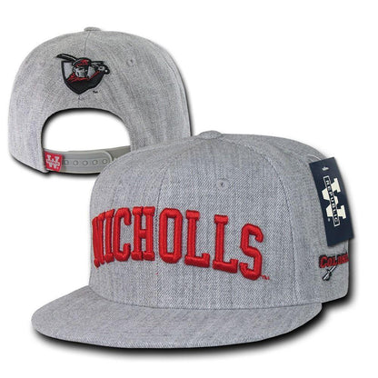 NCAA Nicholls State University Colonels 6 Panel Game Day Snapback Caps Hats-Campus-Wardrobe