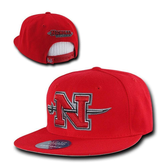 NCAA Nicholls State University Colonels Freshmen Snapback Baseball Caps Hats Red-Campus-Wardrobe