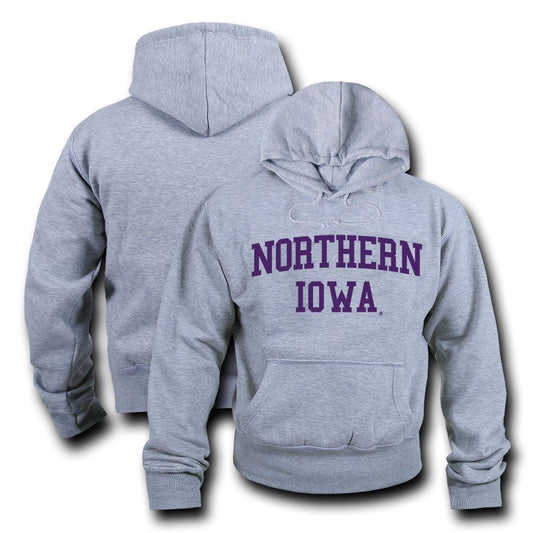 NCAA Northern Iowa University Hoodie Sweatshirt Game Day Fleece Heather Grey-Campus-Wardrobe