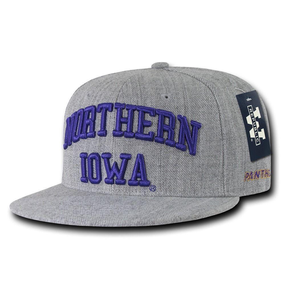 NCAA Northern Iowa University Panthers 6 Panel Game Day Snapback Caps Hats-Campus-Wardrobe