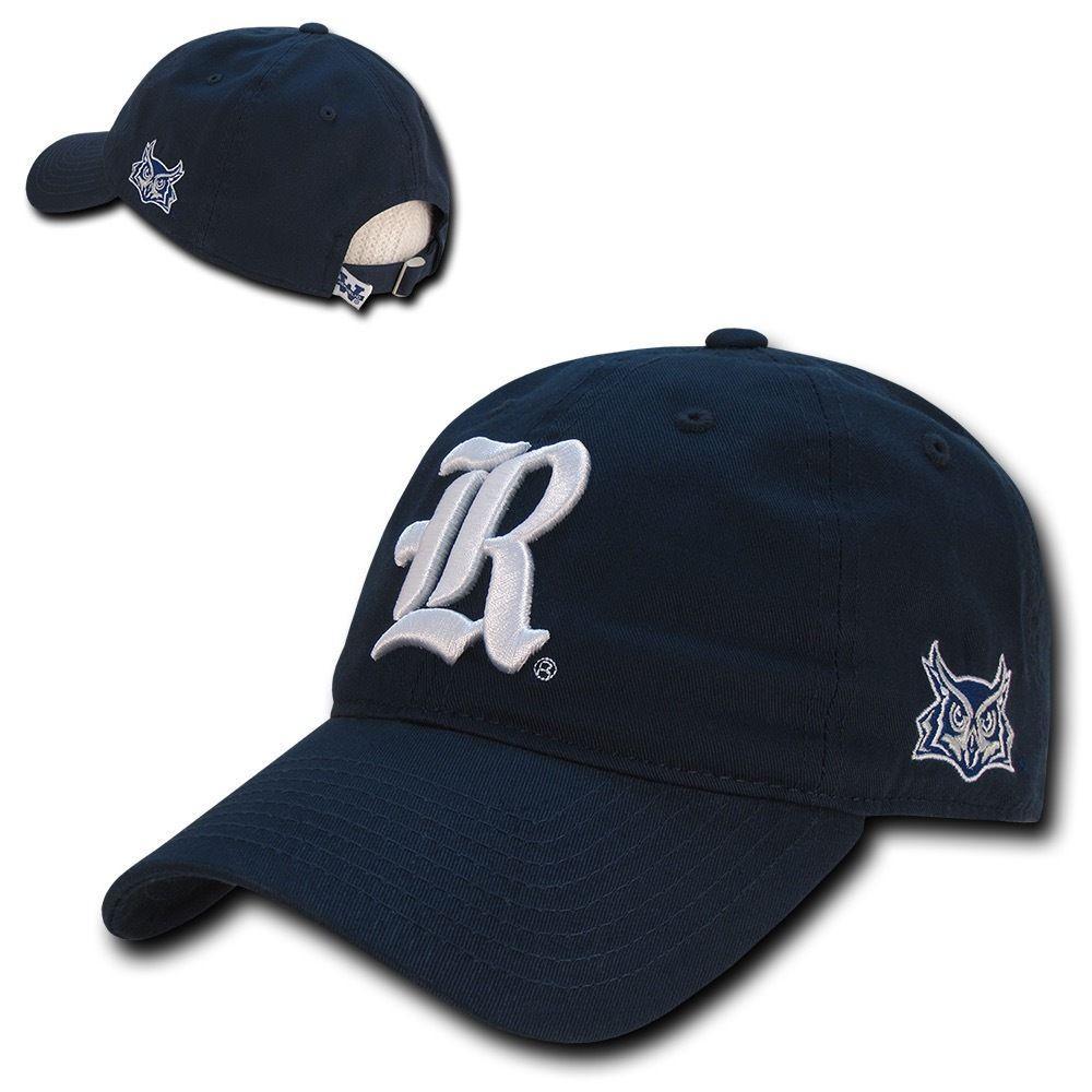 NCAA Rice Owls University 6 Panel Relaxed Cotton Baseball Caps Hats-Campus-Wardrobe