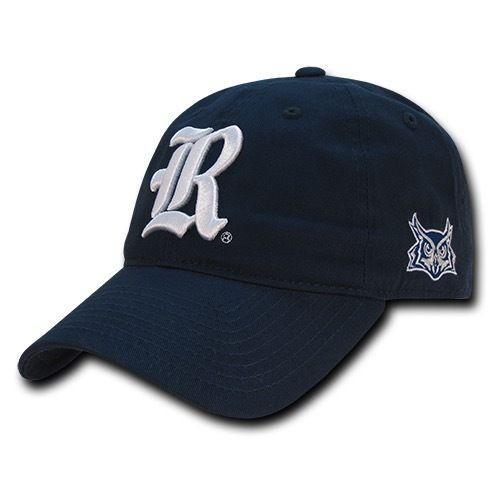 NCAA Rice Owls University 6 Panel Relaxed Cotton Baseball Caps Hats-Campus-Wardrobe