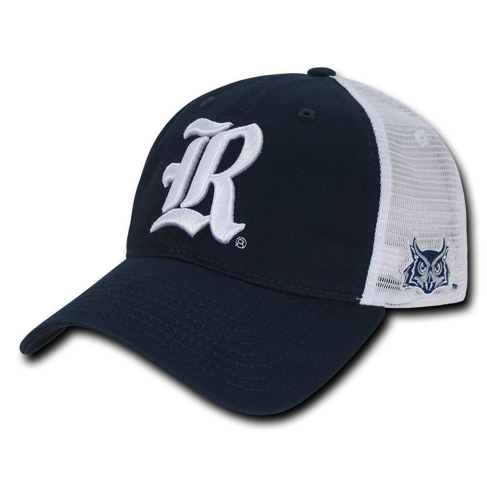NCAA Rice Owls University Curved Bill Relaxed Trucker Mesh Caps Hats-Campus-Wardrobe