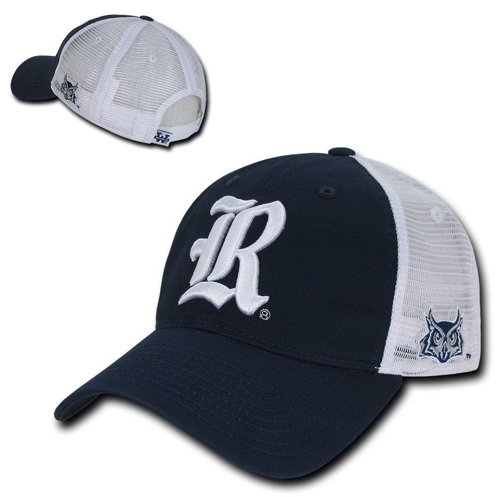 NCAA Rice Owls University Curved Bill Relaxed Trucker Mesh Caps Hats-Campus-Wardrobe