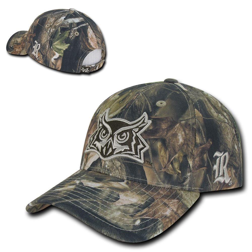 NCAA Rice Owls University Hybricam Baseball Camouflage Camo Caps Hats Gbr-Campus-Wardrobe