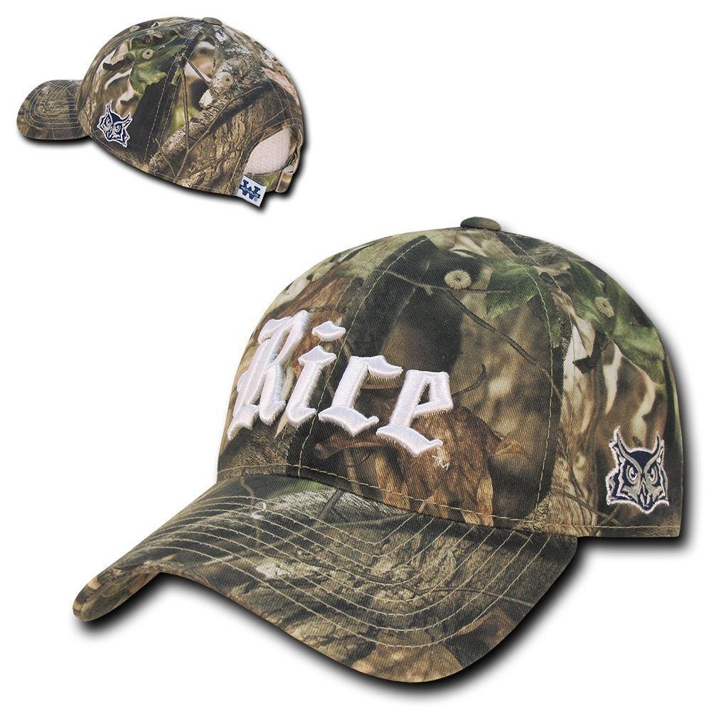 NCAA Rice Owls University Relaxed Hybricam Camouflage Camo Caps Hats-Campus-Wardrobe