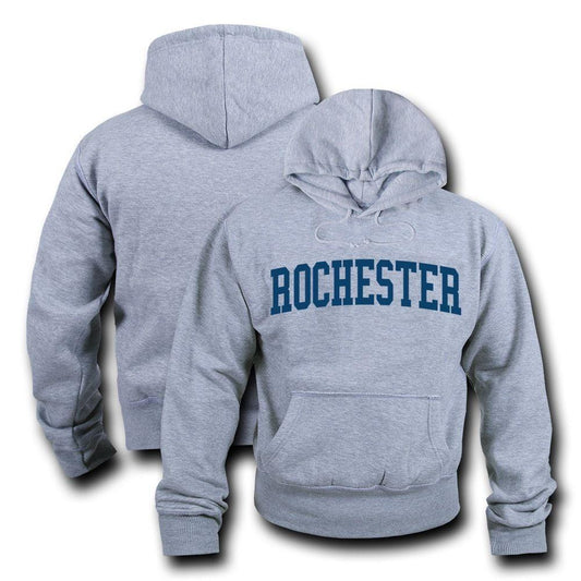 NCAA Rochester University Hoodie Sweatshirt Gameday Fleece Pullover Heather Grey-Campus-Wardrobe