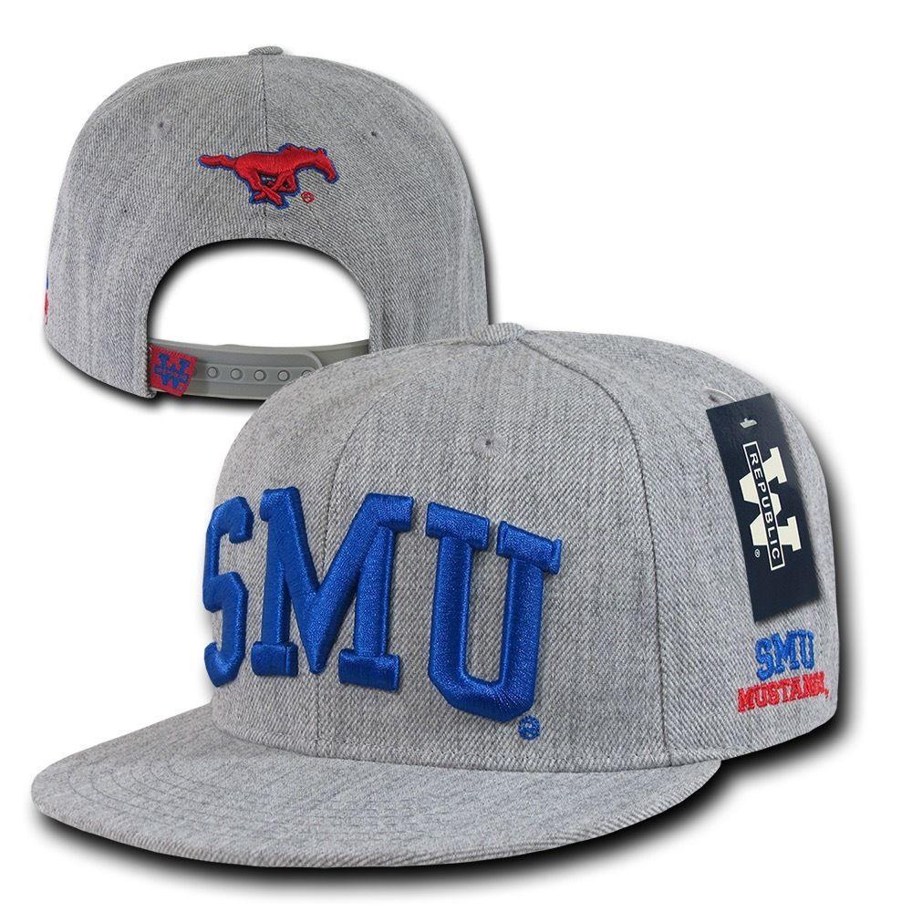 NCAA Smu Southern Methodist University Mustangs Game Day Snapback Caps Hats-Campus-Wardrobe