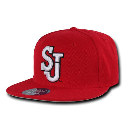 NCAA St John'S University Red Storm 6 Panel Freshmen Snapback Baseball Caps Hats-Campus-Wardrobe