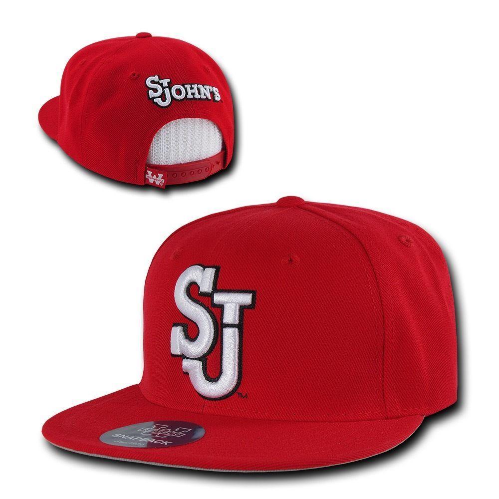NCAA St John'S University Red Storm 6 Panel Freshmen Snapback Baseball Caps Hats-Campus-Wardrobe