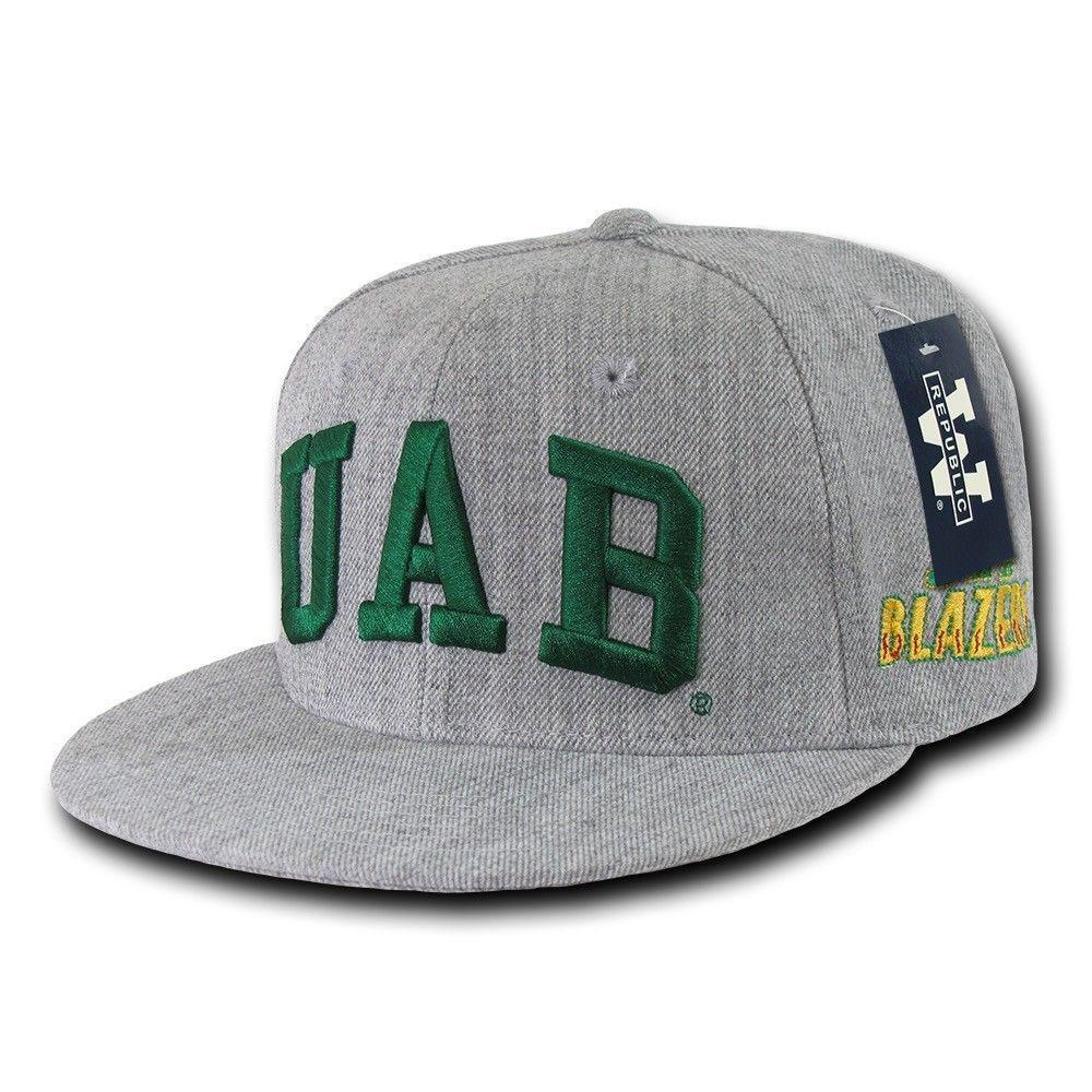 NCAA Uab University Of Alabama Birmingham Blazers Game Fitted Caps Hats-Campus-Wardrobe