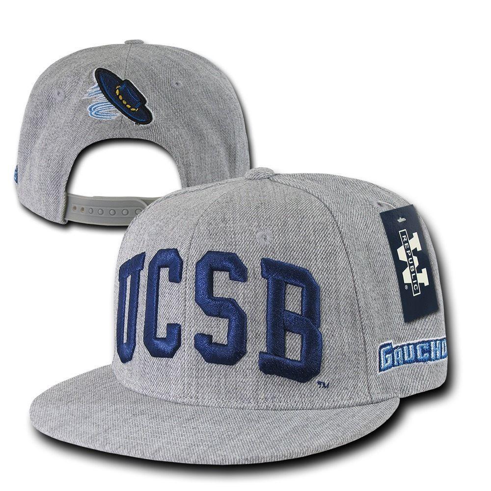 NCAA UCSB Uc Santa Barbara Gauchos 6 Panel Game Day Snapback Caps Hats-Campus-Wardrobe
