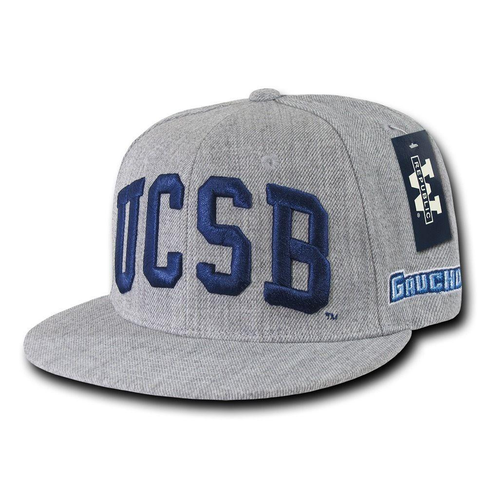 NCAA UCSB Uc Santa Barbara Gauchos 6 Panel Game Day Snapback Caps Hats-Campus-Wardrobe