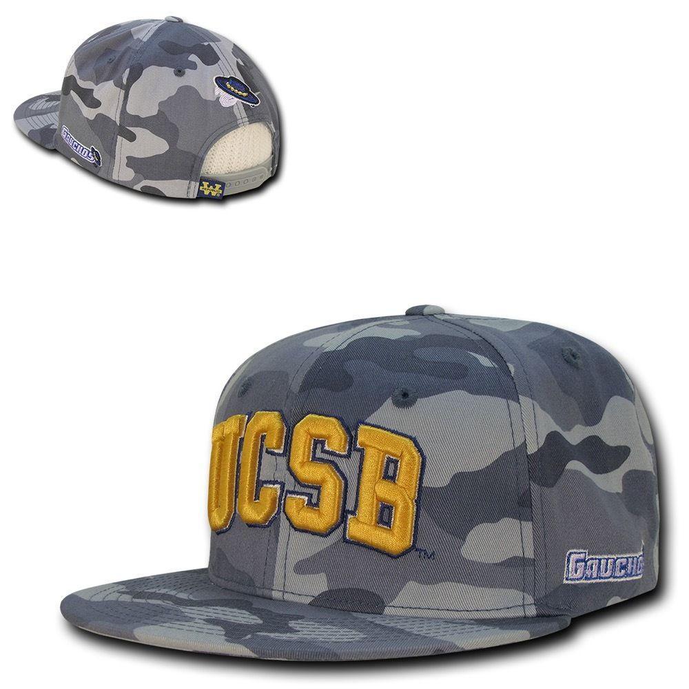 NCAA UCSB Uc Santa Barbara Gauchos Camo Camouflage Snapback Baseball Caps Hats-Campus-Wardrobe