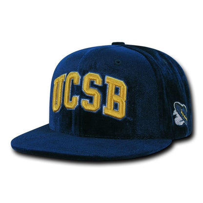 NCAA UCSB Uc Santa Barbara Gauchos Velvet Snapback Baseball Caps Hats Navy-Campus-Wardrobe