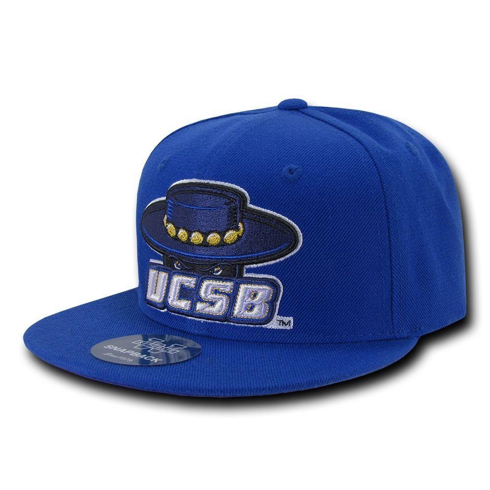 NCAA UCSB University Of California Santa Barbara Snapback Baseball Caps Hat Blue-Campus-Wardrobe