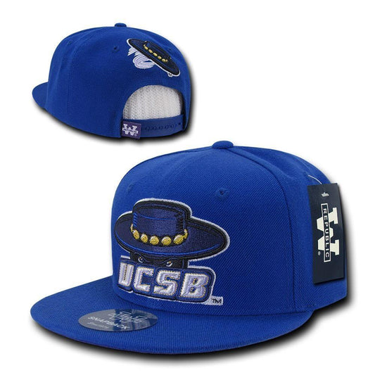 NCAA UCSB University Of California Santa Barbara Snapback Baseball Caps Hat Blue-Campus-Wardrobe