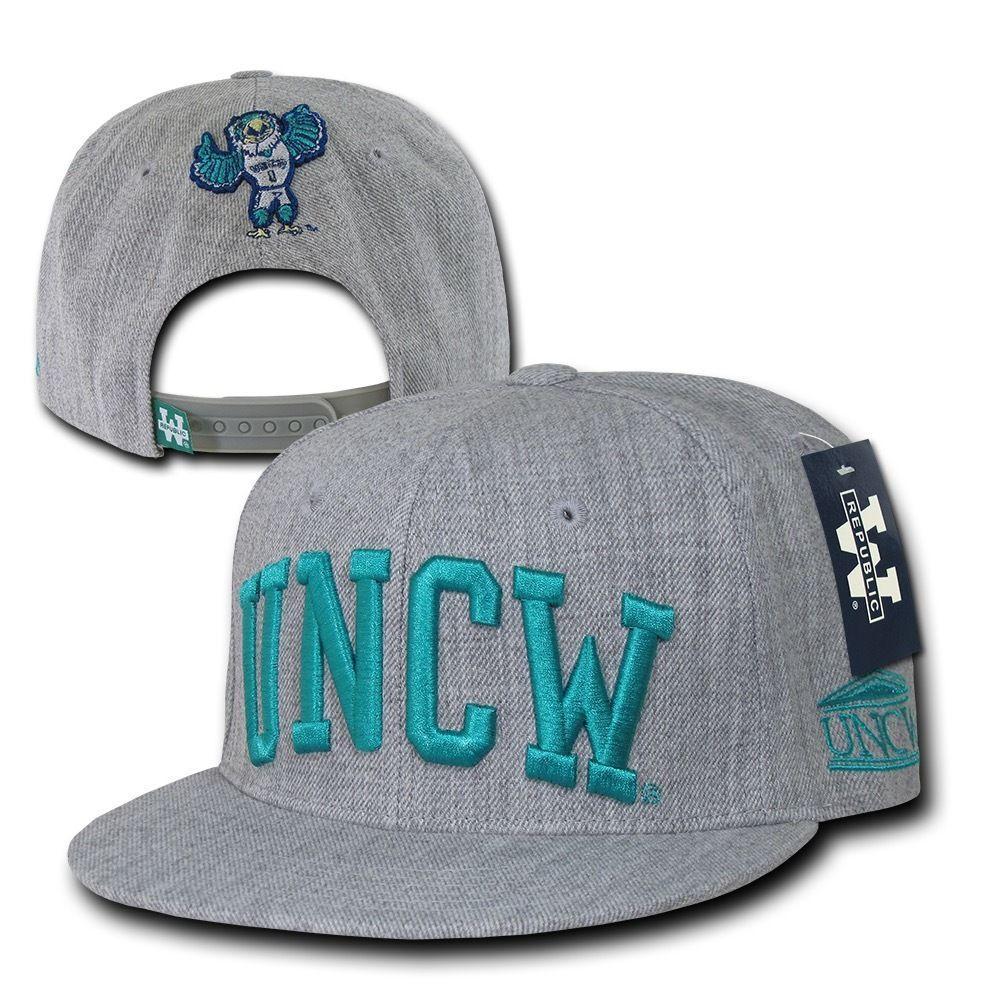 NCAA Uncw North Carolina Wilmington 6 Panel Game Day Snapback Caps Hats-Campus-Wardrobe